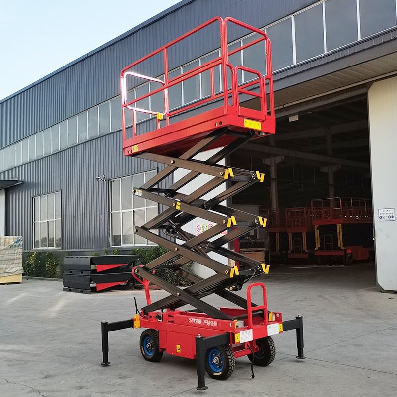 Semi Electric Mobile Scissor Lift price